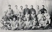 The 1893 Ohio State football team posed for a group photograph